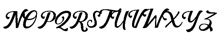 parediseCalligraphy-Regular Font UPPERCASE