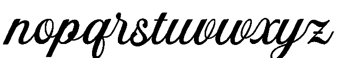 parediseCalligraphy-Regular Font LOWERCASE