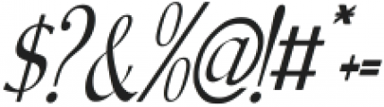 PABOYA Italic otf (400) Font OTHER CHARS