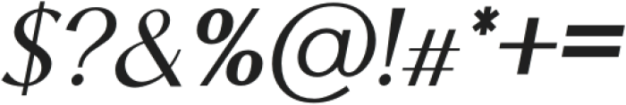 PALATINESSERIF Medium Italic otf (500) Font OTHER CHARS