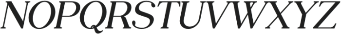 PALATINESSERIF SemiBold Italic otf (600) Font UPPERCASE