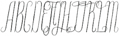 PARAMARIBO Light Condensed Italic otf (300) Font UPPERCASE