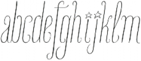 PARAMARIBO Light Condensed Italic otf (300) Font LOWERCASE