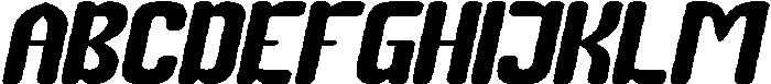PARTY HEART Italic otf (400) Font UPPERCASE