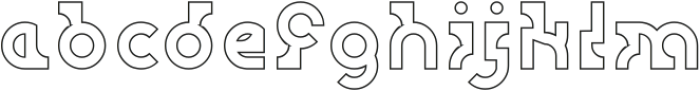 PASSWORD-Hollow otf (400) Font LOWERCASE