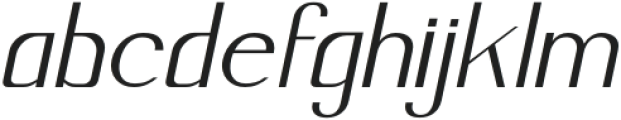 Pabriqa Italic otf (400) Font LOWERCASE