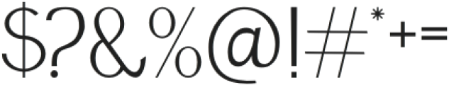 Pabriqa Regular otf (400) Font OTHER CHARS