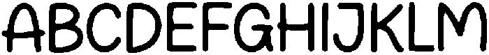 Pacifico Script Regular otf (400) Font UPPERCASE