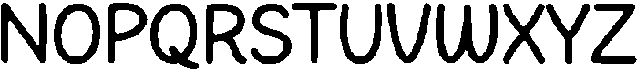 Pacifico Script Regular otf (400) Font UPPERCASE