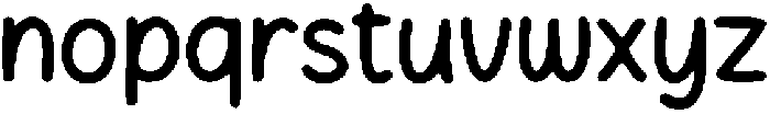 Pacifico Script Regular otf (400) Font LOWERCASE