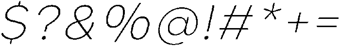 Painite ExtraLight Italic otf (200) Font OTHER CHARS
