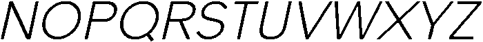 Painite Light Italic otf (300) Font UPPERCASE