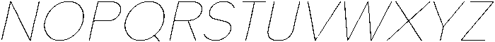 Painite Thin Italic otf (100) Font UPPERCASE