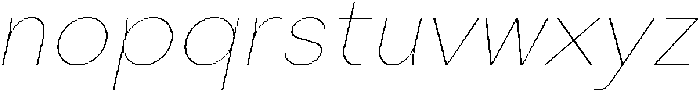 Painite Thin Italic otf (100) Font LOWERCASE