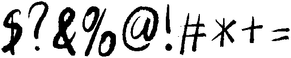 Paint Brush Regular otf (400) Font OTHER CHARS