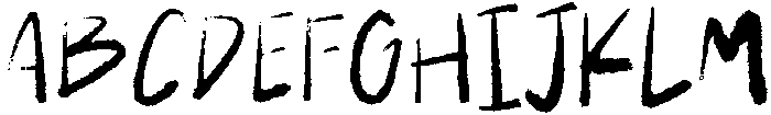 Paint Brush Regular otf (400) Font UPPERCASE