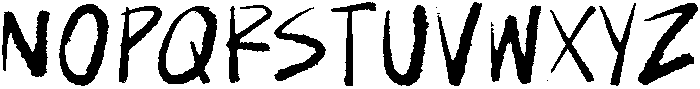 Paint Brush Regular otf (400) Font LOWERCASE