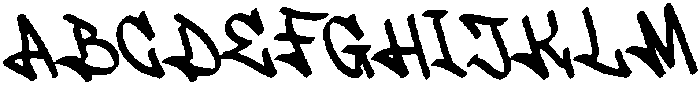 Paint Drips Regular otf (400) Font UPPERCASE