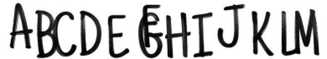 Paintbrush Flow Regular otf (400) Font UPPERCASE