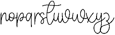 Painting Regular otf (400) Font LOWERCASE