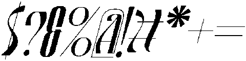 Paintings Galleries Italic otf (400) Font OTHER CHARS