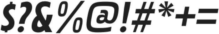 Pakenham Condensed Bold Italic otf (700) Font OTHER CHARS