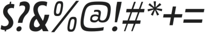 Pakenham Condensed SemiBold Italic otf (600) Font OTHER CHARS