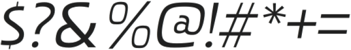 Pakenham Expanded Italic otf (400) Font OTHER CHARS