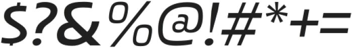 Pakenham Expanded SemiBold Italic otf (600) Font OTHER CHARS
