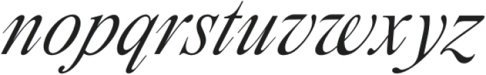 Palace Italic otf (400) Font LOWERCASE