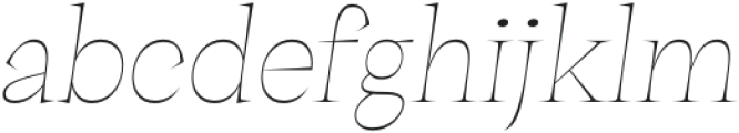 Palaise Italic otf (400) Font LOWERCASE