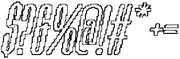 Palaside Pixel Outline otf (400) Font OTHER CHARS
