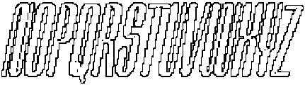 Palaside Pixel Outline otf (400) Font UPPERCASE