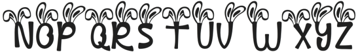 Palm Sunday Bunny Ear otf (400) Font UPPERCASE