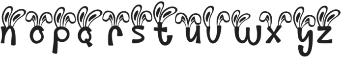 Palm Sunday Bunny Ear otf (400) Font LOWERCASE