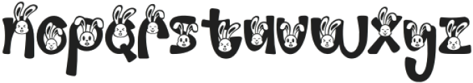 Palm Sunday Bunny Head otf (400) Font LOWERCASE