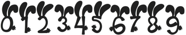 Palm Sunday Bunny otf (400) Font OTHER CHARS