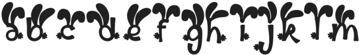 Palm Sunday Bunny otf (400) Font LOWERCASE