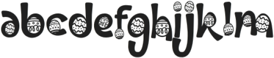 Palm Sunday Egg otf (400) Font LOWERCASE