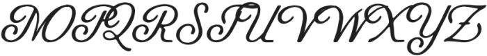 Palmello Regular otf (400) Font UPPERCASE