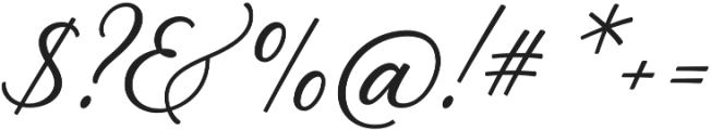 Palomino Script Clean otf (400) Font OTHER CHARS