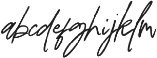 Palosty Signature Regular otf (400) Font LOWERCASE