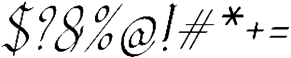 Palyrin Italic otf (400) Font OTHER CHARS