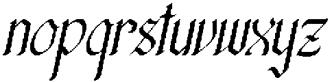 Palyrin Italic otf (400) Font LOWERCASE