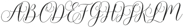 Pamithais Script Style Regular otf (400) Font UPPERCASE