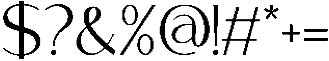 Pamore-Regular otf (400) Font OTHER CHARS