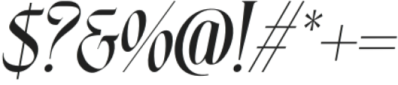 Pamors Italic otf (400) Font OTHER CHARS