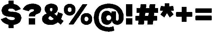 Pampero Black otf (900) Font OTHER CHARS