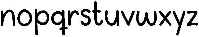 Panda Regular otf (400) Font LOWERCASE
