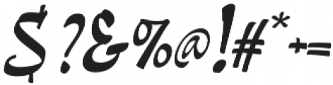 Pando Script Slanted II otf (400) Font OTHER CHARS